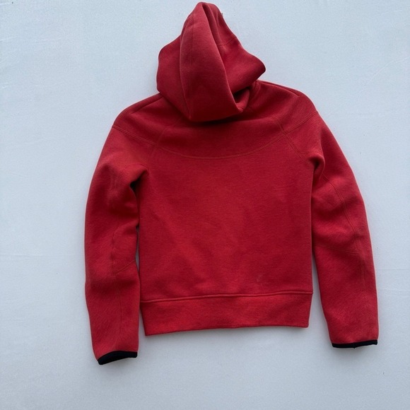 Boys Nike Tech Fleece Red Windrunner Zipper Hoodie Size Small - Picture 7 of 7